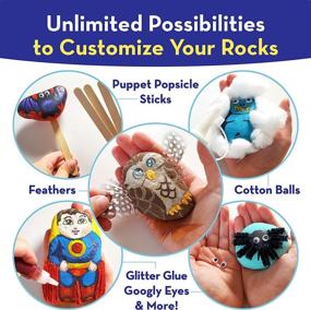 img 1 attached to 🦸 Superhero Rock Painting Kit for Kids