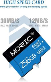 img 1 attached to 📸 High Speed 256GB Micro SD Card with Adapter - Class 10 Memory Card for Android Smartphone, Digital Camera, Tablet, and Drone