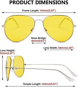 img 3 attached to Очки с антибликовыми поляризационными линзами "Авиатор Легкий вес": улучшают четкость и комфорт.