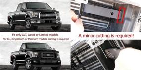 img 2 attached to 🚗 iJDMTOY 96W High Power LED Light Bar with Lower Grille Mount, Compatible with 2015-up Ford F150 XLT Lariat and Limited, Includes Lower Bumper Opening Mount Brackets & On/Off Switch Wiring