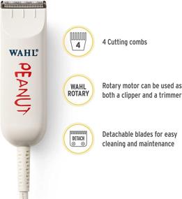 img 3 attached to 🔝 Wahl Professional Peanut Classic Hair Clippers: Top-notch Barber Supplies for Precise Haircuts and Beard Trims in White - Exemplary Hair Cutting Tools