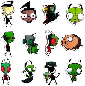 img 2 attached to 👾 Invader Zim Anime Stickers - 50pcs Funny Cartoon Comedy for Water Bottles, Laptop, Hydroflasks, Computer Pad, Scrapbook, Cars - Waterproof Graffiti