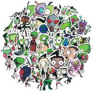 👾 invader zim anime stickers - 50pcs funny cartoon comedy for water bottles, laptop, hydroflasks, computer pad, scrapbook, cars - waterproof graffiti logo