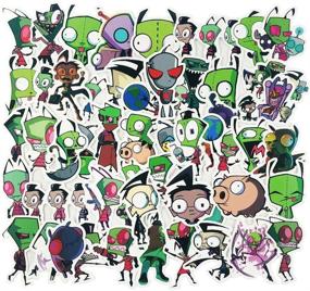 img 3 attached to 👾 Invader Zim Anime Stickers - 50pcs Funny Cartoon Comedy for Water Bottles, Laptop, Hydroflasks, Computer Pad, Scrapbook, Cars - Waterproof Graffiti