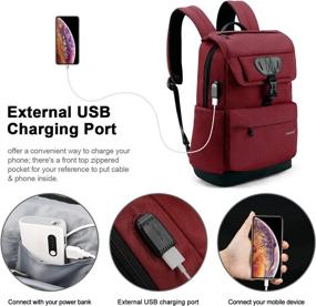 img 3 attached to 🎒 Tech-Savvy Protection: Tigernu Backpack with Anti-Theft Design and Charging Port