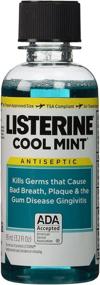 img 4 attached to 🧴 Travel Size Listerine Cool Mint Antiseptic Mouthwash - Pack of 6 (3.2 oz)