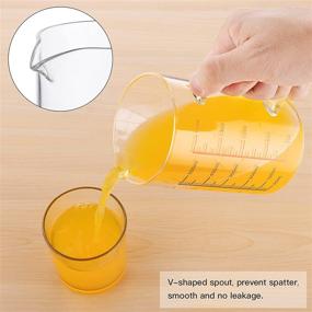 img 1 attached to Ackers BORO3.3 Glass Measuring Cup - Insulated Handle, V-Shaped Spout - High Borosilicate Glass, Easy Read, 500 ML (18 Oz, 2 Cup)