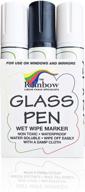 маркер для стекла jumbo: черный и белый, 3 штуки - идеально подходит для автостекол, зеркал, вывесок логотип
