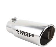 rbp rbp 35453 7 polished stainless exhaust logo