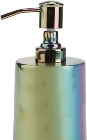 img 1 attached to 💧 Mind Reader Liquid Soap & Lotion Dispenser: 16 Oz Iridescent Rainbow, Multi-Size, Premium Quality