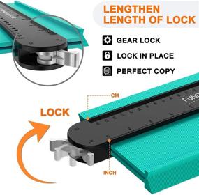 img 3 attached to 🛠️ Fundaful Contour Gauge with Adjustable Lock - Perfect Profile Tool for Woodworking, Flooring, Construction - Ultimate Gift Idea for Carpenters and DIYers!