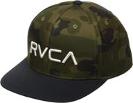 🧢 optimized for seo: rvca twill snapback hat for boys logo