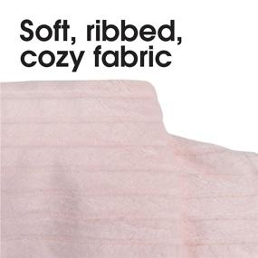 img 2 attached to 🌸 Boppy Changing Pad Cover: Soft Pink Ribbed Minky Fabric for Ultimate Comfort and Style