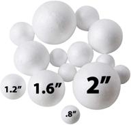 🎨 240 pack styrofoam balls - perfect for diy crafts, home and school projects - bulk foam craft balls in 4 sizes logo