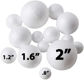 img 4 attached to 🎨 240 Pack Styrofoam Balls - Perfect for DIY Crafts, Home and School Projects - Bulk Foam Craft Balls in 4 Sizes