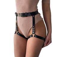 👗 victray leather waist chain belt: stylish black leg chains for fashionable women and girls logo