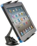 arkon black retail tablet mount - sticky suction windshield/dash for ipad pro, ipad air, samsung galaxy tablets logo
