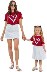 img 4 attached to 👯 Top-rated PopReal Outfits for Besties: Matching Girls' Tops, Tees, & Blouses