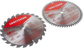 img 1 attached to 🔪 Enhance Precision with CRAFTSMAN 10-Inch Miter Saw Blade Combo Pack (CMAS210CMB)