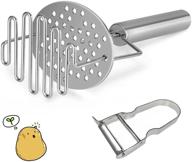 potato stainless kitchen dual press potatoe logo