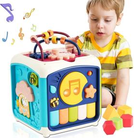 img 4 attached to Multipurpose Activity Musical Sorter Toddler Baby & Toddler Toys