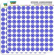 🌟 enhance your planner, scrapbooking, and crafting with opaque star of david shield jewish stickers - 0.5" size logo