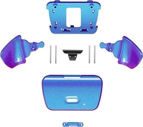 img 2 attached to 🎮 Enhanced Chameleon Purple Blue Back Button Housing Shell for PS5 Controller - Compatible with eXtremerate Rise Remap Kit (Controller & Rise Remap Board NOT Included)