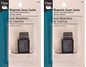 img 1 attached to 🧲 Dritz 626 Seam Guide - Magnetic (2-Pack): Enhance Your Sewing Experience with Ultimate Precision