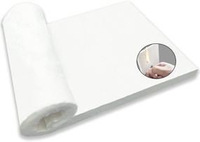 img 4 attached to Ceramic Fiber Blanket Fireproof Insulation Baffle - 2400F Rated, Heat Resistant for Stoves, Kilns, Forges - 1x12x24 inch