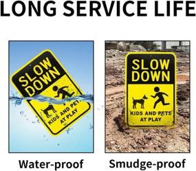 img 1 attached to Enjoyist Aluminum Aluminum UV Protected Weatherproof Occupational Health & Safety Products in Safety Signs & Signals