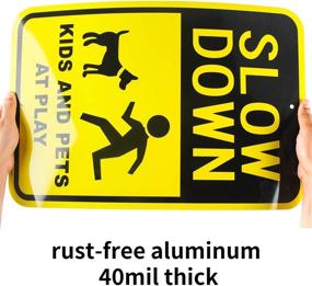 img 2 attached to Enjoyist Aluminum Aluminum UV Protected Weatherproof Occupational Health & Safety Products in Safety Signs & Signals