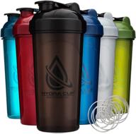 hydra cup og shaker bottles 6 pack - max value 28-ounce blender set, protein shaker cups in vibrant stand out colors logo