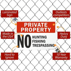 img 3 attached to 🚫 SmartSign Anti-Trespassing Laminated Protection — Rust-Free Solution