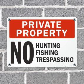 img 1 attached to 🚫 SmartSign Anti-Trespassing Laminated Protection — Rust-Free Solution