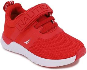 img 4 attached to Nautica Kids Fashion Sneaker Athletic Running Shoe with Single Strap, Unisex, (Toddler/Little Kid)