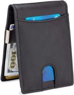 nkpt full grain leather wallet men's accessories for wallets, card cases & money organizers logo