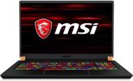 🎮 высокопроизводительный игровой ноутбук msi gs75 stealth: дисплей 17,3" 240 гц, процессор intel core i7-10875h, графика nvidia geforce rtx 2060, 16 гб оперативной памяти, 512 гб nvme ssd, ос win10 pro, черный (10se-620) логотип