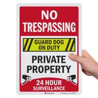 smartsign no trespassing surveillance reflective occupational health & safety products logo