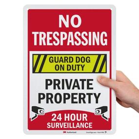 img 4 attached to SmartSign No Trespassing Surveillance Reflective Occupational Health & Safety Products