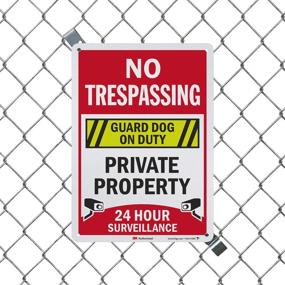 img 1 attached to SmartSign No Trespassing Surveillance Reflective Occupational Health & Safety Products