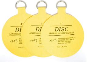 img 1 attached to 🔗 Efficient Flatirons Disc Plate Hanger 4 inch for Plates up to 12 inch Diameter - DPH4 (3-Pack)