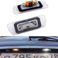 🚗 xinctai led задний номерной знак осветитель лампочка для mercedes benz x164 w164 w251 gl350 gl450 gl500 gl550 gl320 ml320 ml350 ml450 ml500 ml550 ml63 amg r350 r320 r500 r-class ml-class gl-class - комплект из 2 шт. с высокой производительностью. логотип