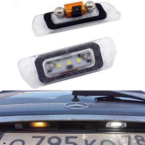 img 4 attached to 🚗 Xinctai LED задний номерной знак осветитель лампочка для Mercedes Benz X164 W164 W251 GL350 GL450 GL500 GL550 GL320 ML320 ML350 ML450 ML500 ML550 ML63 AMG R350 R320 R500 R-Class ML-Class GL-Class - комплект из 2 шт. с высокой производительностью.