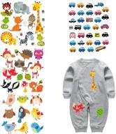 👕 artem kids clothes patch set: washable heat transfer iron stickers for diy baby t-shirts & dresses - lovely cartoon animal car appliques logo