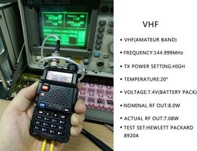 img 1 attached to High Power Tri-Power Portable Baofeng UV-5R Two Way Radio for Ham Radio Enthusiasts