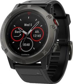img 4 attached to 🏃 Renewed Garmin Fenix 5X Sapphire - Slate Gray with Black Band: Top Performance at an Unbeatable Price!