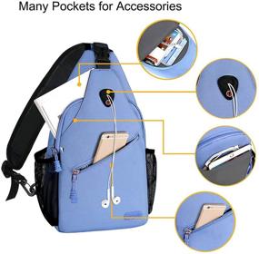 img 3 attached to MOSISO Backpack Multipurpose Crossbody Shoulder Outdoor Recreation and Camping & Hiking