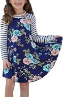 🌸 blibea floral sleeve ruffled pockets: trendy girls' clothing and dresses for a stylish look logo