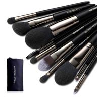 eigshow vegan makeup brushes: cruelty-free 10-piece set with soft synthetic bristles for flawless application of foundation, blush, contour, and eyeshadow logo