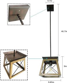 img 1 attached to Lobolighting Farmhouse Chandelier Lighting Industrial